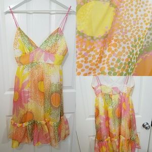 Milly floral silk dress